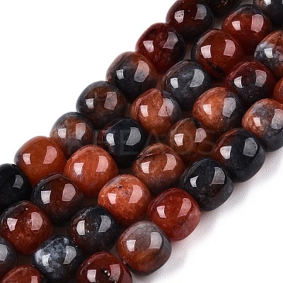 Dyed Natural White Jade Beads Strands G-T138-D23-1