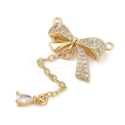 Rack Plating Brass Micro Pave Clear Cubic Zirconia Big Pendants KK-Z064-12G-02-1