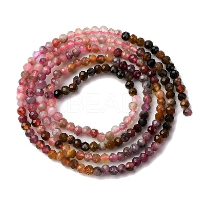 Natural Multicolor Tourmaline Beads Strands G-C226-B02-2mm-01-1