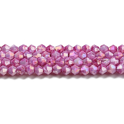 Opaque Baking Paint Glass Beads Strands DGLA-F002-01-1