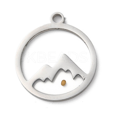 Non-Tarnish 201 Stainless Steel Pendants LS-STAS-D041-17P-1