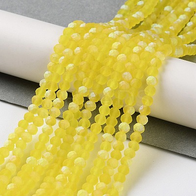 Imitation Jade Glass Beads Strands EGLA-A034-T3mm-MB17-1