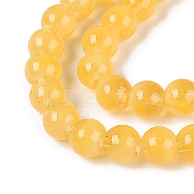 Transparent Glass Imitation Cat Eye Beads Strands GLAA-Q110-01B-16-1