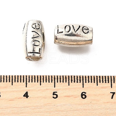 Tibetan Style Alloy European Beads TIBE-L008-27AS-1