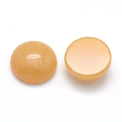Natural Yellow Aventurine Cabochons G-P393-R36-12mm-1