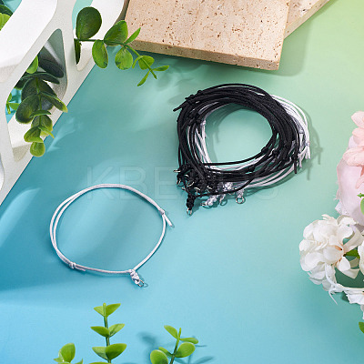 20Pcs 2 Colors Adjustable Nylon Cord Bracelet Making BJEW-TA00674-1
