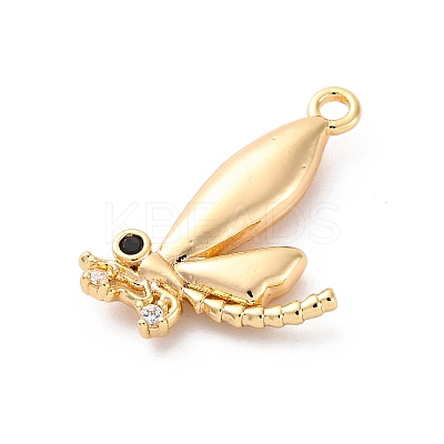 Brass Rhinestone Pendants KK-E793-09G-1