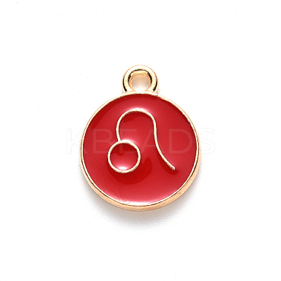 Alloy Enamel Pendants LS-ENAM-S124-01A-07G-1