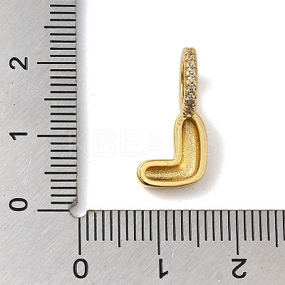 Brass Micro Pave Cubic Zirconia Pendants KK-K345-13L-G-1