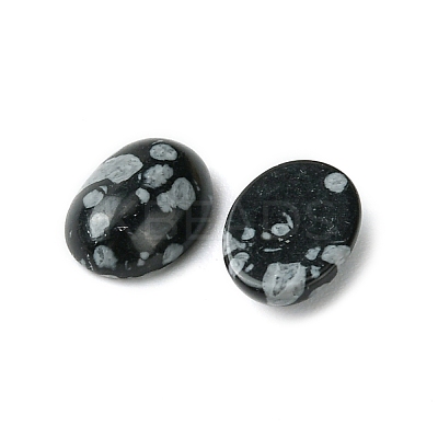 Synthetic Snowflake Obsidian Cabochons G-A094-01B-35-1