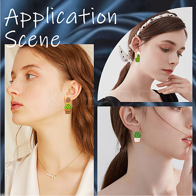 6 Sets 6 Styles Cactus Plastic Clay Pressed Molds Set TOOL-GF0003-40-1
