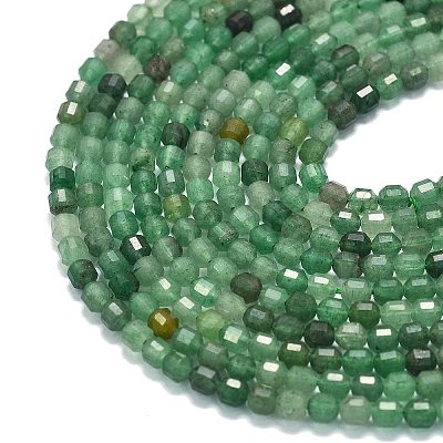 Natural Green Aventurine Beads Strands G-A260-A39-01-1