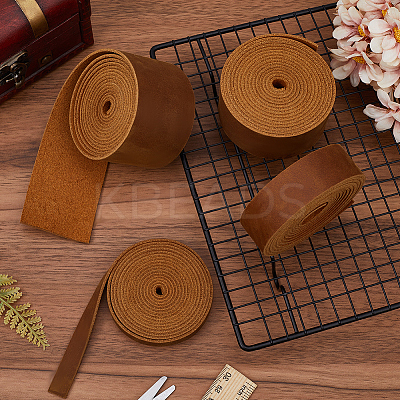 1.6M Flat AB Grade Cowhide Leather Cord AJEW-WH0007-59C-06-1