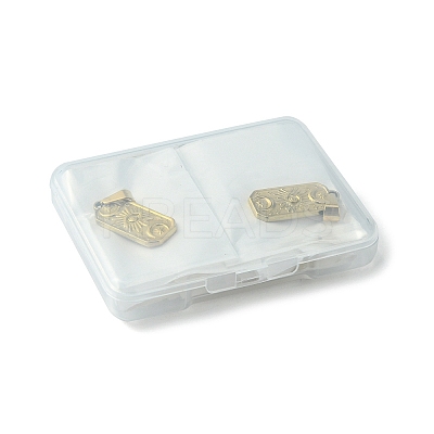 8Pcs 2 Style PVD Vacuum Plating 304 Stainless Steel Pendants STAS-UN0046-94-1
