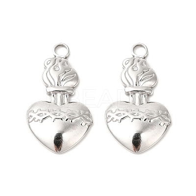 Non-Tarnish 304 Stainless Steel Pendants STAS-L268-023P-1