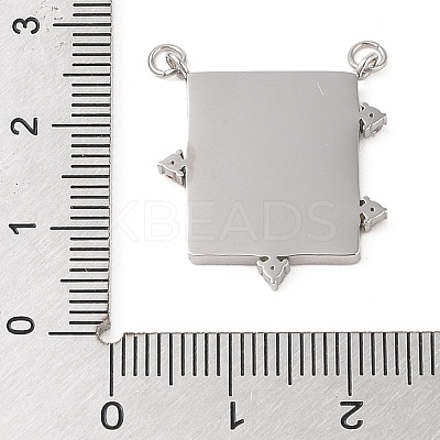 Stainless Steel Micro Pave Colorful Cubic Zirconia Pendants LS-STAS-S121-01A-P-1