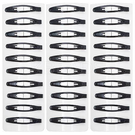 4 Sets Iron Snap Hair Clips AJEW-SC0003-37A-02-1