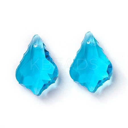 Faceted Glass Pendants GLAA-F068-C11-1