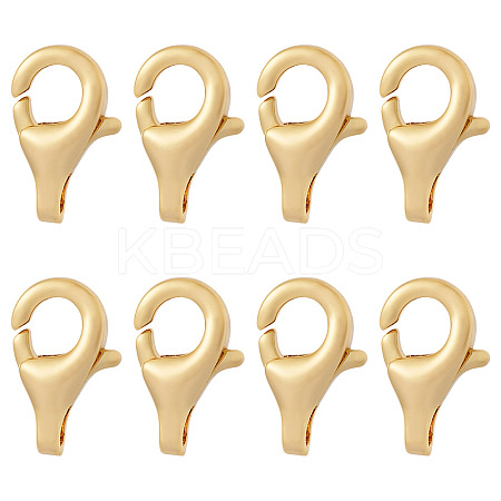 8Pcs Brass Lobster Claw Clasps KK-TA0002-68-1