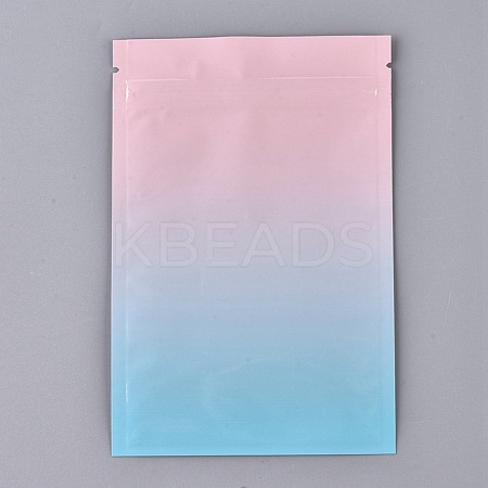 Gradient Color Plastic Zip Top Bags OPP-P002-A01-1
