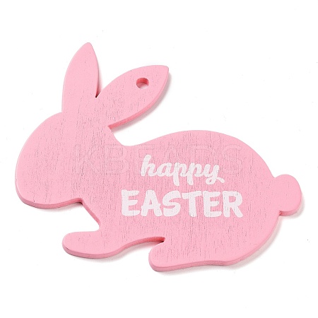 Easter Theme Single Face Printed Wood Pendants LS-WOOD-M010-03A-1