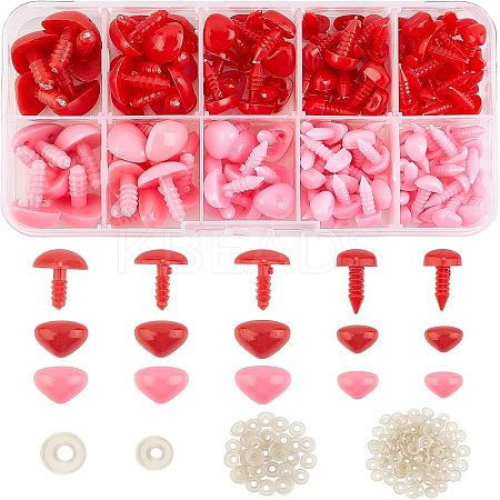 Resin Doll Nose with Washers DIY-WH0209-06B-1