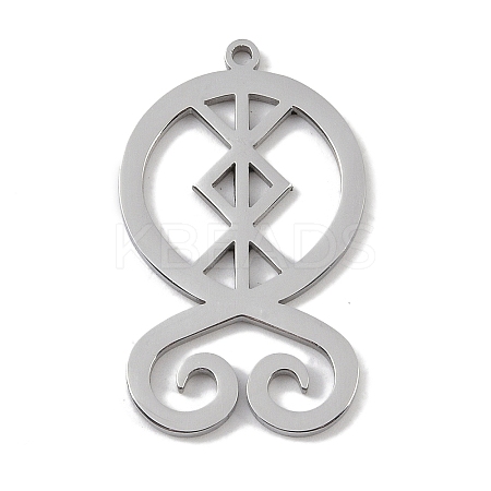 Non-Tarnish 304 Stainless Steel Pendants LS-STAS-B062-09P-1