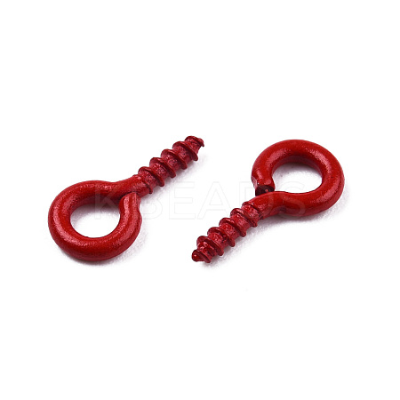 Spray Painted Iron Screw Eye Pin Peg Bails IFIN-N010-002B-09-1