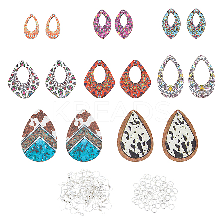 DIY Long Dangle Earring Making Kit DIY-HY0001-41-1