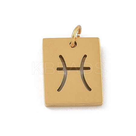 304 Stainless Steel Charms STAS-R001-03G-12-1