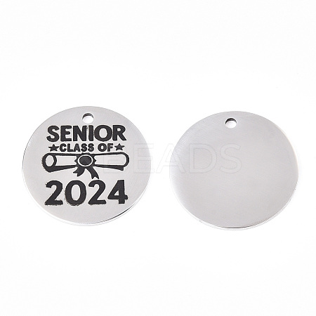 Non-Tarnish 201 Stainless Steel Pendants LS-STAS-T064-38P-22-1