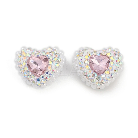 Polymer Clay Glass Rhinestone Beads CLAY-NH0001-13G-1