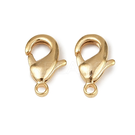 Brass Lobster Claw Clasps KK-900-G01-1
