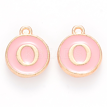 Golden Plated Alloy Enamel Charms LS-ENAM-S118-07O-1