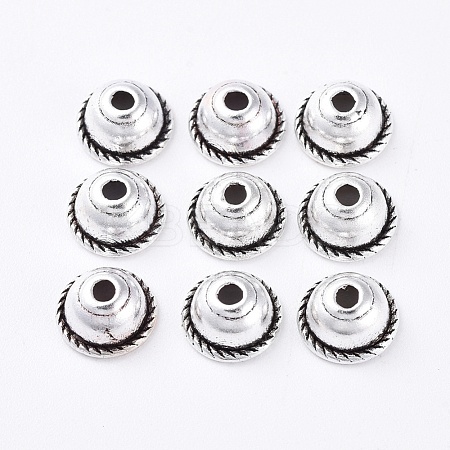 Tibetan Style Alloy Bead Caps K090A042-1
