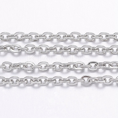 Tarnish Resistant 304 Stainless Steel Cable Chains CHS-H017-01P-20M-1