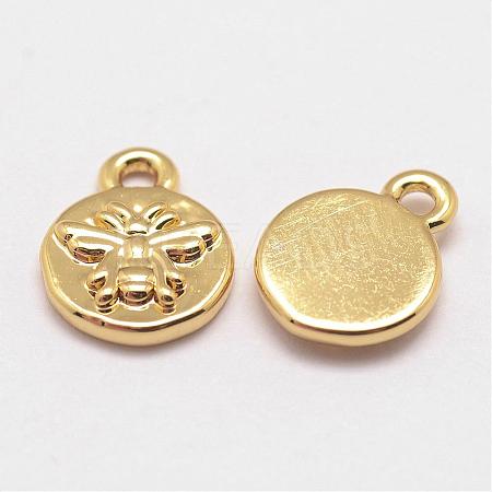 Brass Charms KK-G302-10G-NR-1