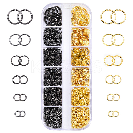 Iron Open Jump Rings IFIN-YW0003-83B-NF-1