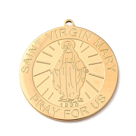 Religion 304 Stainless Steel Pendants STAS-F367-04G-1