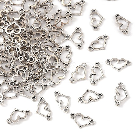 203Pcs Tibetan Style Alloy Hollow Connector Charms HEAR-YW0001-01AS-1