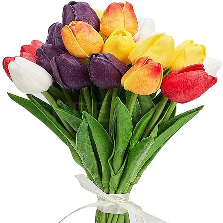 PU Leather Imitation Tulip DIY-GA0001-24-1