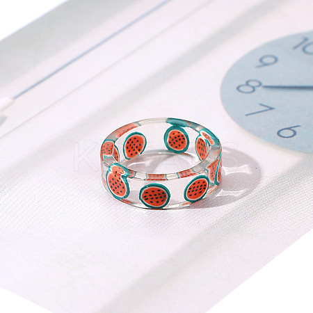 Transparent Resin Finger Rings WG0FCEE-06-1