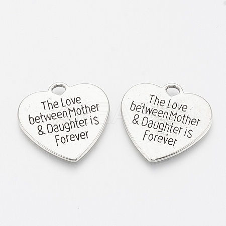 Tibetan Style Alloy Quote Pendants LS-X-TIBE-Q085-04AS-LF-1