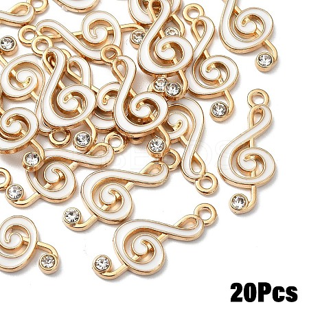 20Pcs Alloy Enamel Pendants ENAM-YW0006-34C-1