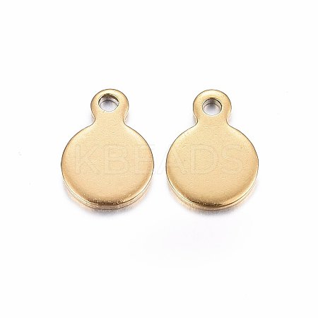 Ion Plating(IP) 304 Stainless Steel Stamping Blank Tag Charms LS-X-STAS-H467-06G-1