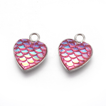 304 Stainless Steel Pendants STAS-F184-B03-1