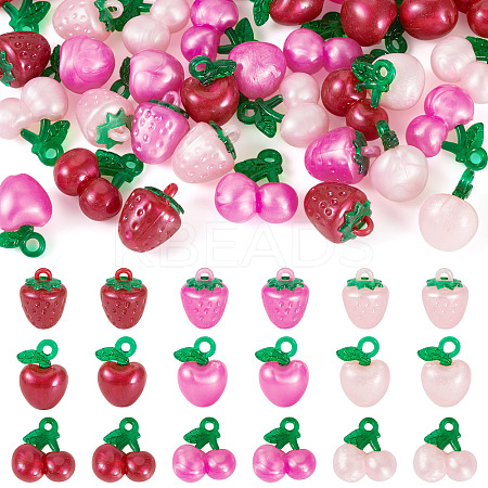 36Pcs 9 Styles Resin Pendants CRES-TA0001-49-1