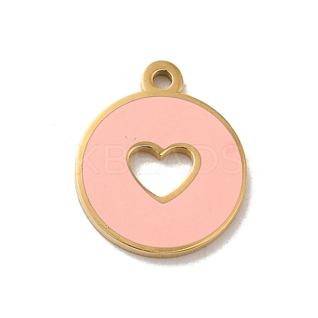 304 Stainless Steel Enamel Charms STAS-B074-03G-04-1