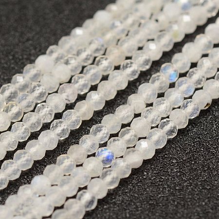 Natural Rainbow Moonstone Beads Strands G-F460-08-1