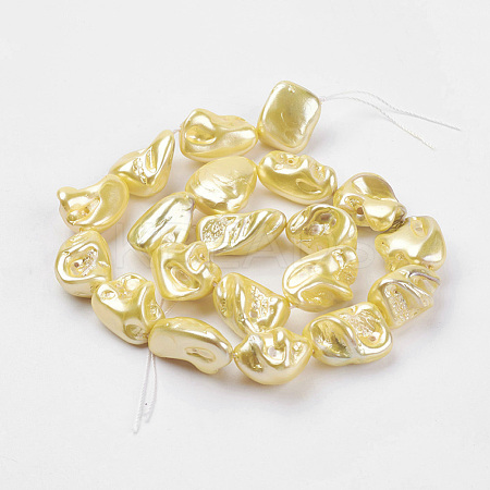 Shell Pearl Beads Strands BSHE-K010-08E-1